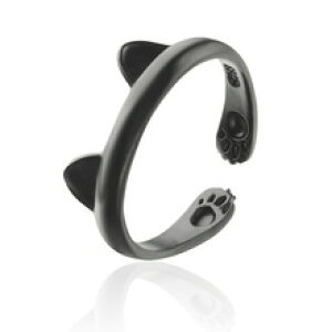 yzL@Lbg@O@lphzqhlRlphzqh cat ring kitten ears footprint design adjustable