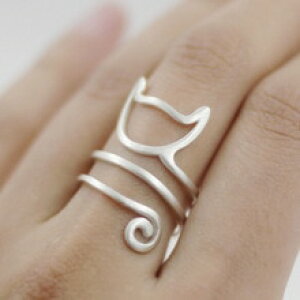 yzL@Lbg@O@zhefanku}bglRbvzhefanku matte kitten cat wrap ring animal finger women