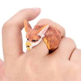 【送料無料】猫　キャット　リング　hwetrウサギバード3dカフスhwetr funny cat dog rabbit bird fox 3d cuff open adjusted