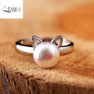 �y���������z�L�@�L���b�g�@�����O�@qiamni���B���e�[�W�V�~�����[�V����qiamni vintage simulation pearl cat for women girls