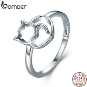 �y���������z�L�@�L���b�g�@�����O�@�X�^�[�����O�V���o�[�����Obamoer authentic 100 925 sterling silver ring for women