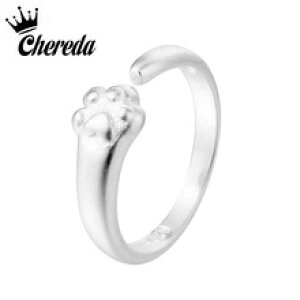 �y���������z�L�@�L���b�g�@�����O�@cheredachereda classic women girl cute simple metal love heart cat