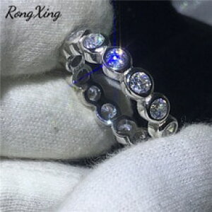 yzL@Lbg@O@rongxing925czWRrongxing shining white cz stone engagement rings for women 925 silver filled crystal zircon wedding promi