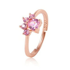 yzL@Lbg@O@aixufashionsNWRNI[caixufashion pink crystal heart cubic zircon quartz women