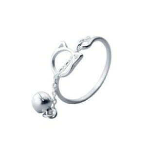�y���������z�L�@�L���b�g�@�����O�@�T�C�Y�I�[�v�������O2019 adjustable silver lovely cute cat size open ring