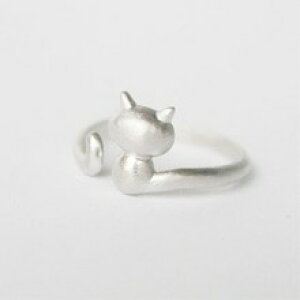 �y���������z�L�@�L���b�g�@�����O�@�������~�j925�X�^�[�����Osole memory mini cat 925 sterling silver temperament