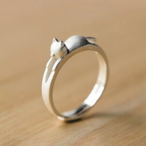�y���������z�L�@�L���b�g�@�����O�@lonuxn100925�X�^�[�����Olonuxn cute female 100 925 sterling silver ring for women