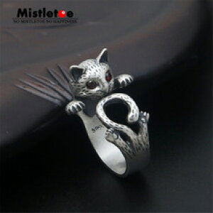 �y���������z�L�@�L���b�g�@�����O�@100���h���M990�X�^�[�����Omistletoe genuine 100 990 sterling silver ring for women