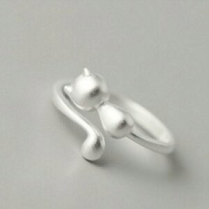yzL@Lbg@O@Vo[X}[gI[vOfatong 925 silver sprouting ring opening smart cat korean