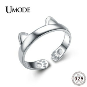 �y���������z�L�@�L���b�g�@�����O�@925�X�^�[�����Oumode�L���b�gumode cat ear ring for women trendy 925 sterling silver