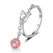 送料無料 猫 キャット リング ピンクutimtreeutimtree お中元 korean cat 大幅にプライスダウン crystal for women white pink rings