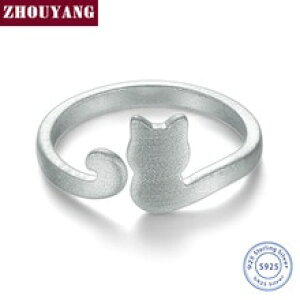 yzL@Lbg@O@C[X^[OVo[zhouyang cute wire drawing little cat 925 sterling silver