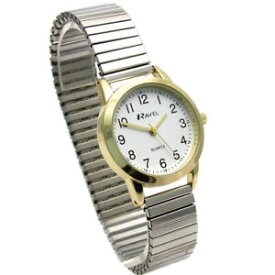【送料無料】腕時計　ラヴェルレディースブレスレットトーン＃ravel ladies easyread quartz watch expanding bracelet 2tone 48 r0232232