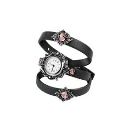 【送料無料】腕時計　ゴシックスワロフスキーアメジストクリスタルビクトリアalchemy gothic heartfelt swarovski amethyst crystal victorian floral watch