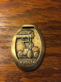 【送料無料】腕時計　ビンテージユークリッドピボットウォッチキーフォブvintage euclid pivot steer loader watch key fob 2 sided is671