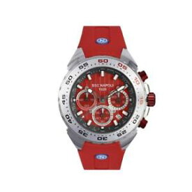 【送料無料】腕時計　ナポリクロノシリコーンロッサブorologio uomo ssc napoli cng 109rr chrono silicone rosso sub 100mt icial