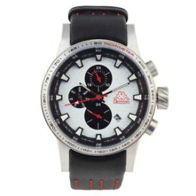 【送料無料】腕時計　カッパロッソビアンコネロorologio multifunzione uomo kappa kp1434mb pelle acciaio bianco nero rosso