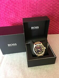 yzrv@Yq[S{XIWVo[_[Nx[WU[NI[cEHb`nib hugo boss mens orange silver dark beige leather quartz watch 1513352