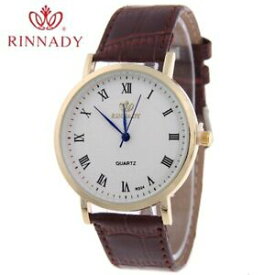 【送料無料】腕時計　ローマブランドファッションカジュアルrinnady roman numeral luxury brand leather watch men fashion casual quartz wa