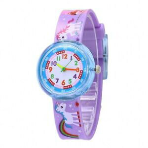 yzrv@VRXgbvjR[fUCNI[cLbYEHb`high quality silicone strap unicorn design watches children quartz kids girl