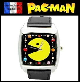 【送料無料】腕時計　ブレスレットパックマンパックマンmontre quartz neuve bracelet cuir watch pac man pacman