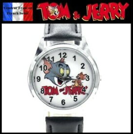 【送料無料】腕時計　ブレスレットジェリーハンナバルベラウォッチmontre quartz neuve bracelet cuir watch tom et jerry hanna barbera