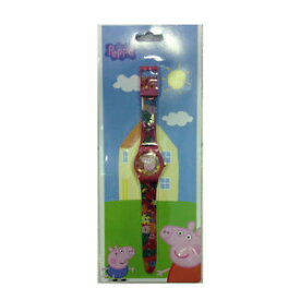 【送料無料】腕時計　ブタダpeppa pig orologio da polso analogico multicolore in plastica da bambina