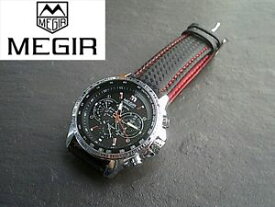 【送料無料】腕時計　メンズレザーストラップファッションウォッチウォッチmens megir military watch leather strap gift for him fashion watch uk seller