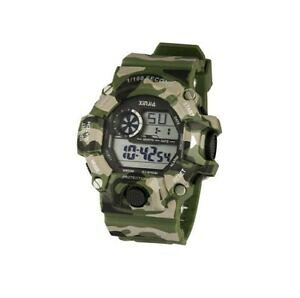 �y���������z�r���v�@�X�|���e�B�[�{���F���f���b�Nds orologio sportivo xinjia xj875dm resistente acqua crono militare verde lac