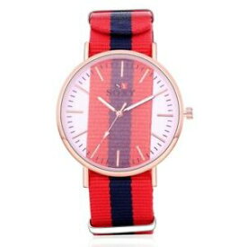 【送料無料】腕時計　ウォッチクォーツファッションシンプルストライプトップブランドsoxy fashion simple watch men stripe quartz watches top brand luxury male clo