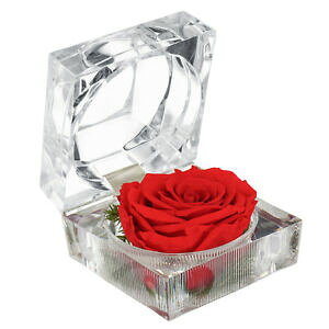 �y���������z�r���v�@�J���t�����[�Y�����O�{�b�N�Xeternal flower decoration ring box colorful rose wedding gifts jewelry box
