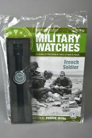 【送料無料】腕時計　；イーグルモスミリタリーウォッチフランスramp;l mag sealed eaglemoss military watches 40 french soldier 1970s