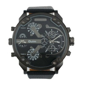 【送料無料】腕時計　サイズブレスレットノワールエクスgrosse montre 3 oulm 5cm, bracelet cuir noir boite et coussinet, neuve