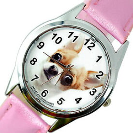 【送料無料】腕時計　ビバリーヒルズチワワスチールピンクメキシコウォッチbeverly hills chihuahua film dog lover friend steel pink leather mexico watch