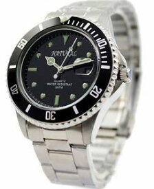 【送料無料】腕時計　ステンレススチールウォッチmen stainless steel water resistant watch