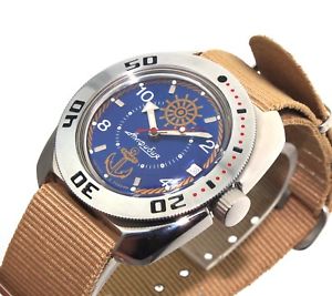 腕時計　vostok amphibia russian diver watch 200m sub 710374
