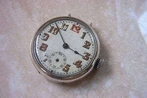 腕時計　シルバーケースサービスa recta silver cased icers trench watch c1918 needs a service