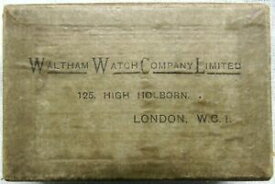 【送料無料】腕時計　ビンテージウォルサムウォッチカンパニーリミテッドハイホルボーンロンドンボックスオンvintage waltham watch company limited 125 high holborn london wc1 empty box