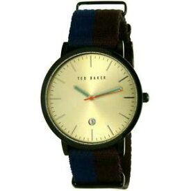 【送料無料】腕時計　テッドベーカー＃ナイロンストラップウォッチted baker 10026451 men039;s quartz blue amp; brown nylon strap watch