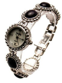 【送料無料】腕時計　インフィニティーアンティークアナログクォーツinfinitywomens antique semi precious stones links analog quartz watch