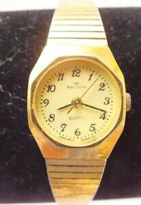 �y���������z�r���v�@�r���e�[�W�E�H���T�����f�B�[�X�E�I�b�`���[�J�[���f���S�[���h�X�g�[��vintage waltham ladies wristwatch model wm066, gold tone, running condition,