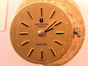 �y���������z�r���v�@���f�B�[�X���j�o�[�T���W���l�[�u���[�u�����gladies universal geneve13j ultrasonic watch movement cal 47 runs