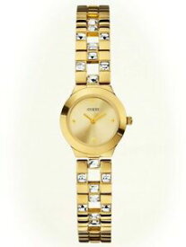 【送料無料】腕時計　ゴールドトーンステンレススチールブレスレット authentic guess u10085l1 goldtone stainless steel bracelet watch 23mm nwt