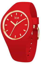 【送料無料】腕時計　グラムシリコンウォッチice watch 016263 ice glam colour red small silikon rot neu