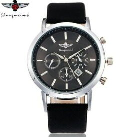 【送料無料】腕時計　レザーミリタリーウォッチラグジュアリーファッションメンズスポーツアナログshangmeimk brand men leather military watch luxury fashion mens sport analog