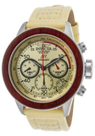 【送料無料】腕時計　メンズクロノグラフレザーウォッチラリーinvicta mens 49mms1 rally quartz ss chronograph white leather watch 23064