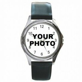 【送料無料】腕時計　カスタムロゴパーソナライズleather watch custom personalized picture photo logo