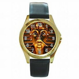 【送料無料】腕時計　エジプトマスクレザーegypt museum tutankhamn mask leather watch