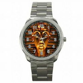 【送料無料】腕時計　エジプトマスクステンレススチールウォッチegypt museum tutankhamn mask stainless steel watch