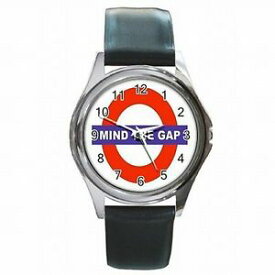 【送料無料】腕時計　ギャップロンドンサインインレザーウォッチmind the gap london underground subway sign leather watch